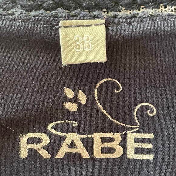 Rabe Navy White Striped Full Zip Cardigan Sweater Sz 8 Nautical Coastal Preppy - Picture 6 of 8